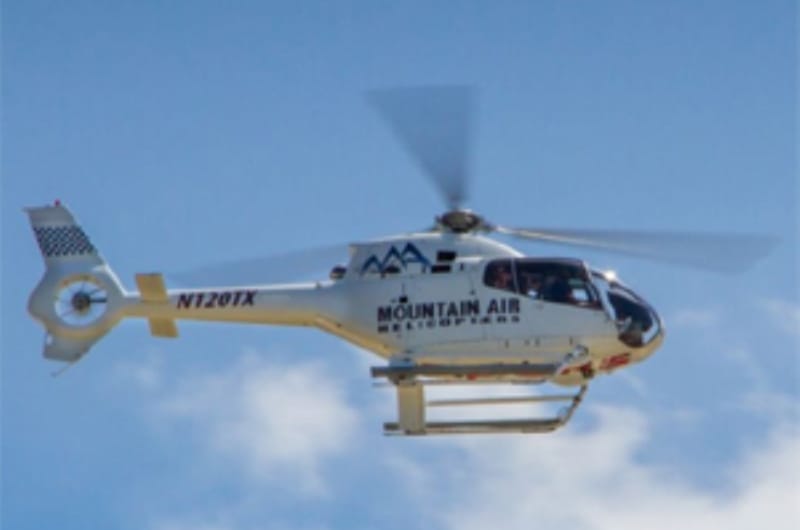 halicopter land in field because airbender comes
