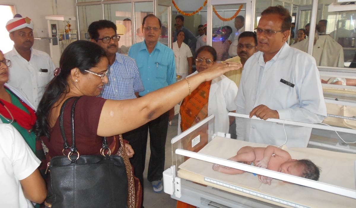 Illegal construction in the district hospital