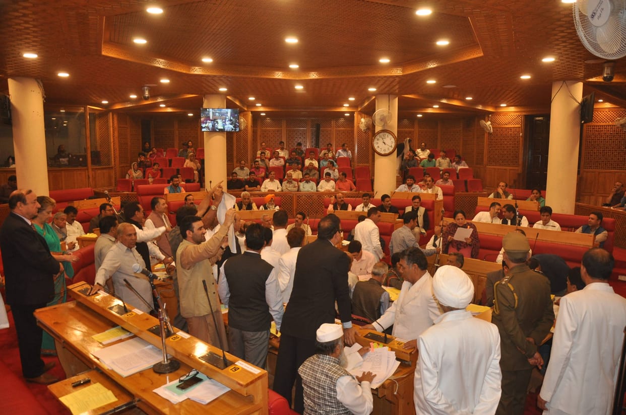 Uproar in J&K assembly