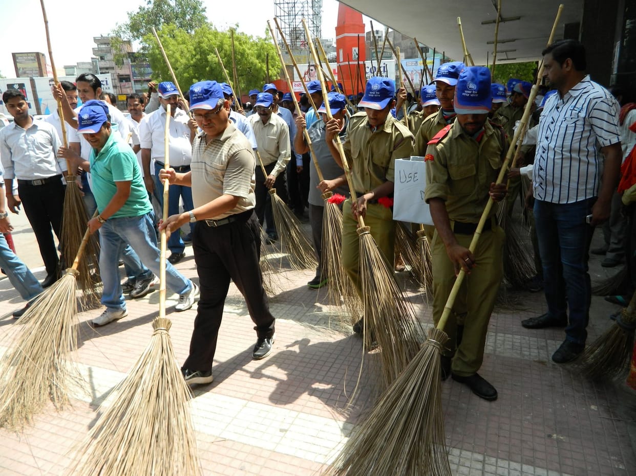 the clean-up operation went on The station 