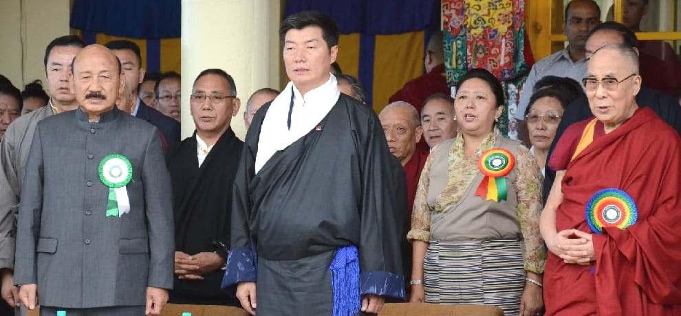 Tibetan PM-in-exile Lobsang Sangay takes oath at dharamshala.