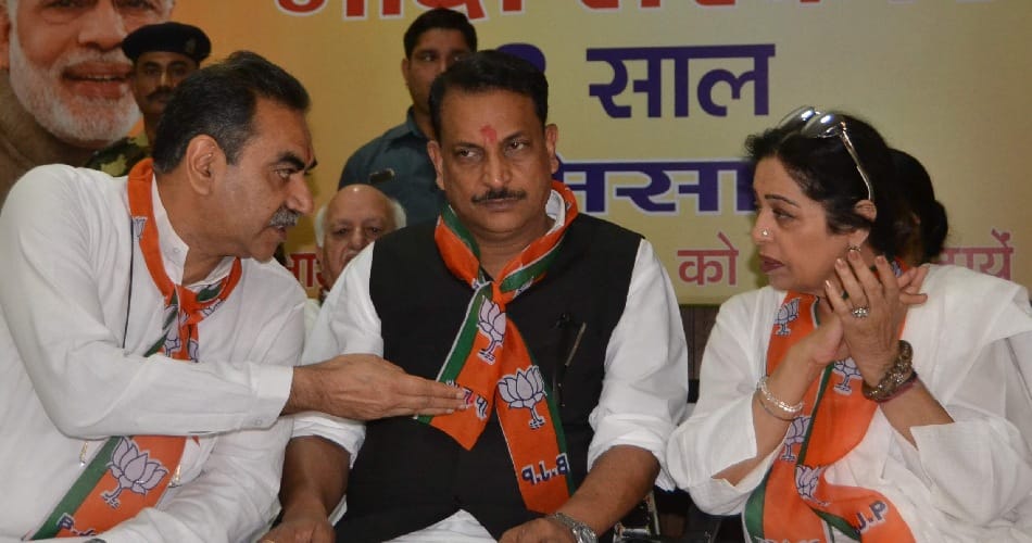 minister rajiv pratap rudy, modi govt completed two years, rudy chandigarh visit, chandigarh bjp