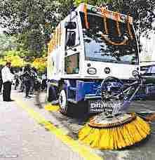 panchkula sweeping system panchkula nagar nigam, panchkula administration, panchkula