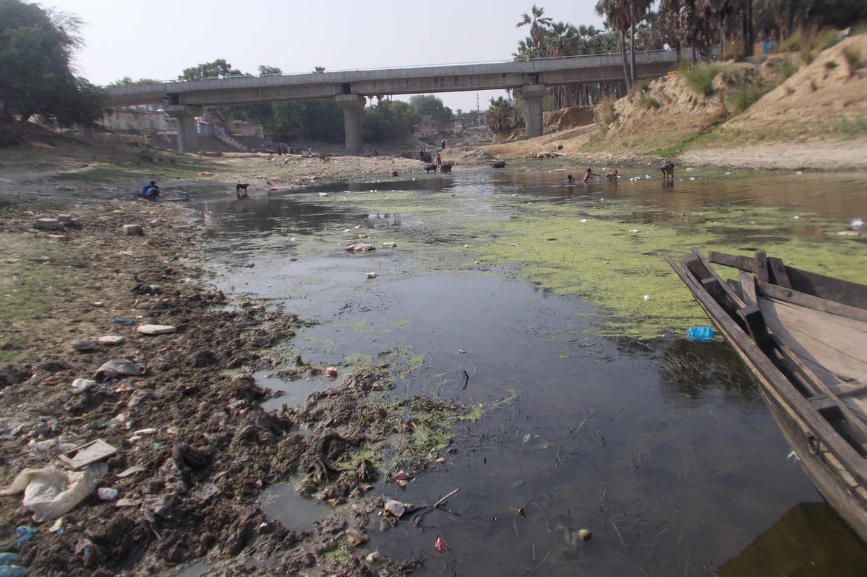 Rivers badly in azamgarh