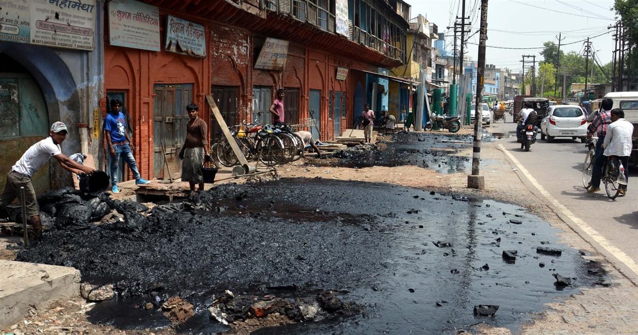The disaster silt drains , passer upset