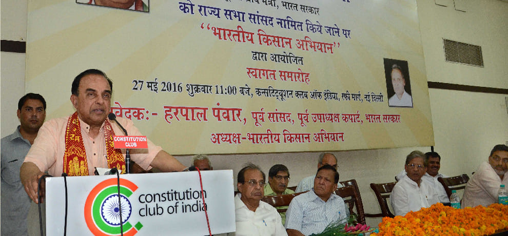 Subramanian Swamy says Abolish income tax to push growth