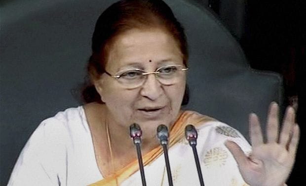 sumitra mahajan new car jaguar is worth of 48 lakh