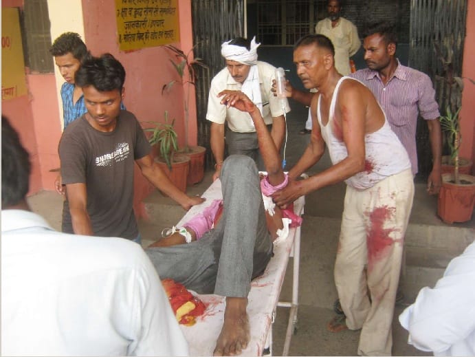 The young man shot himself
