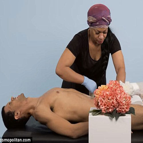 man doing waxing