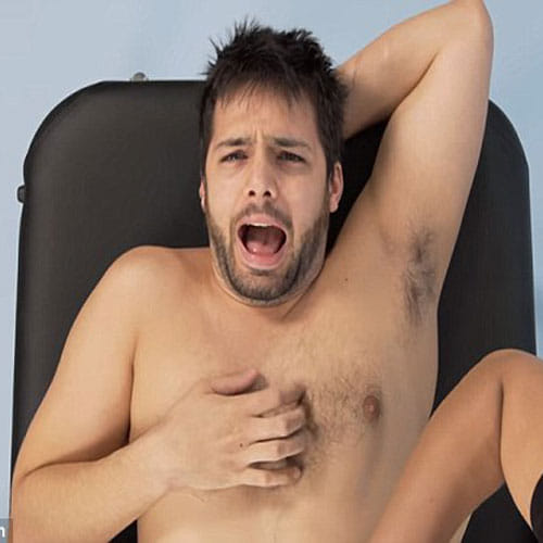 man doing waxing