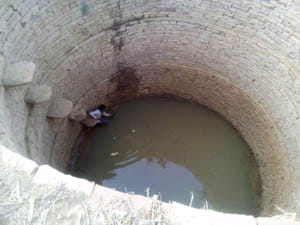 water get from well of hisself hardwork