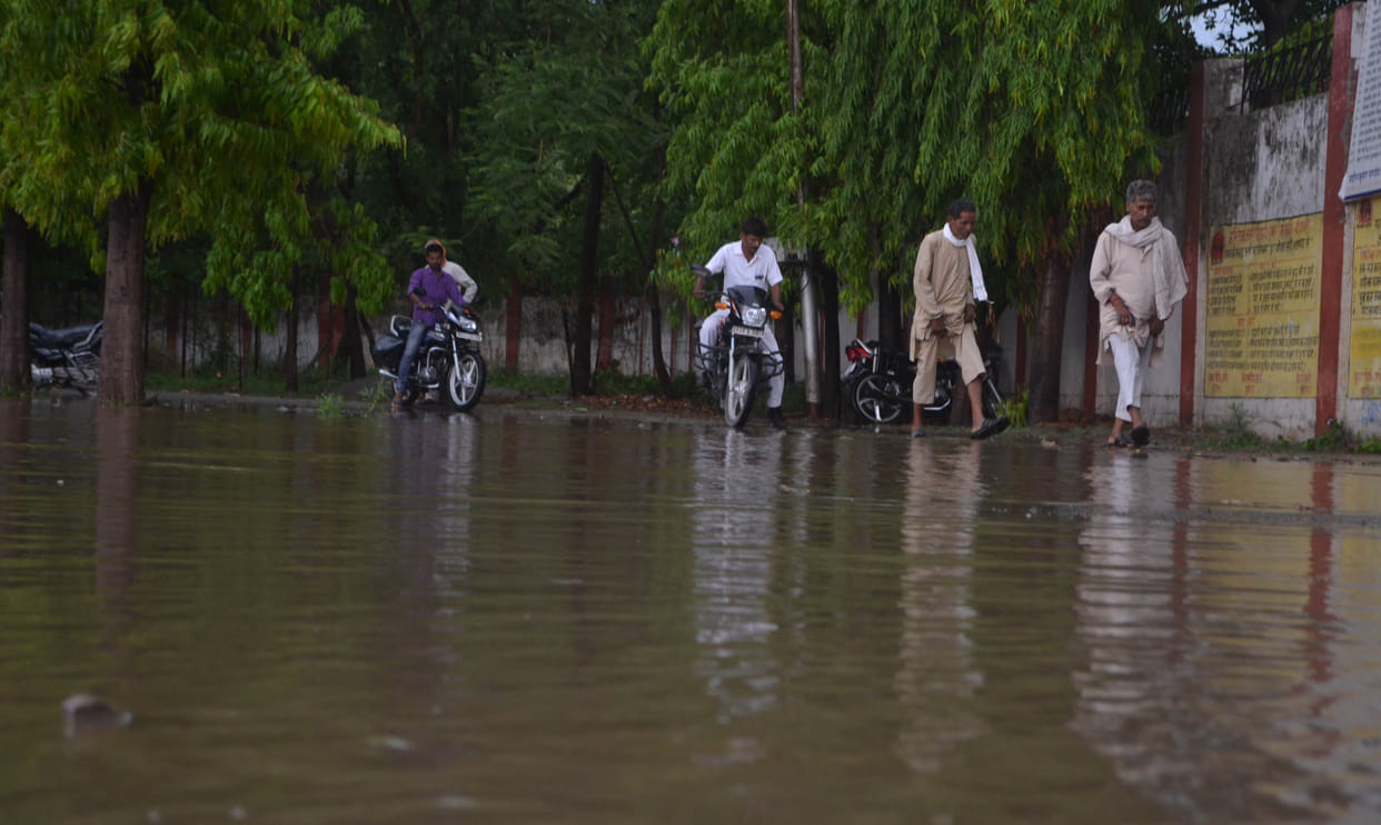 Storm rains disrupted normal life