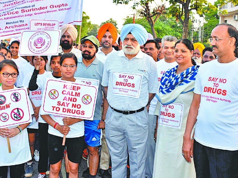 anti drug awarenss rally, awareness rally, mohali nagar nigam, mohali administration, mohali