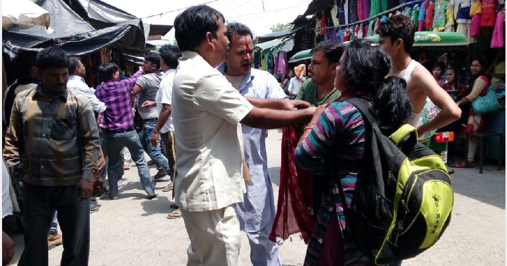 Dhuna shopkeeper husband slapping wife