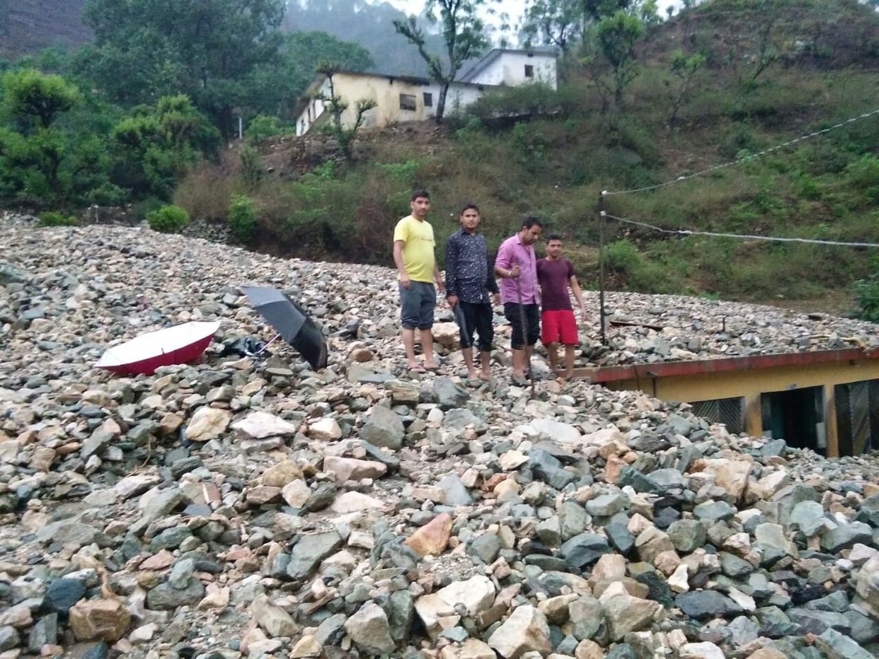 more than 50 percent cloud burst on himalaya.
