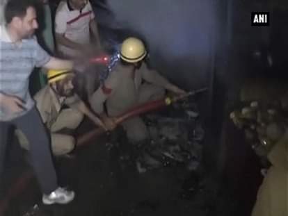 Fire at main market of Rajouri