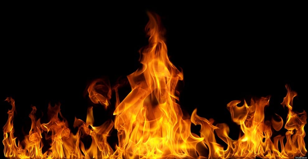 fire in bank