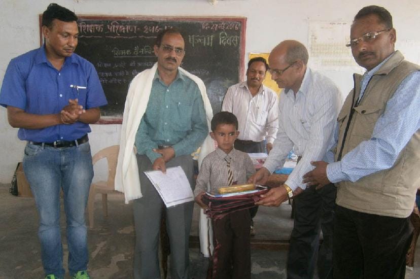  In Barakot brilliant student , the principal honored