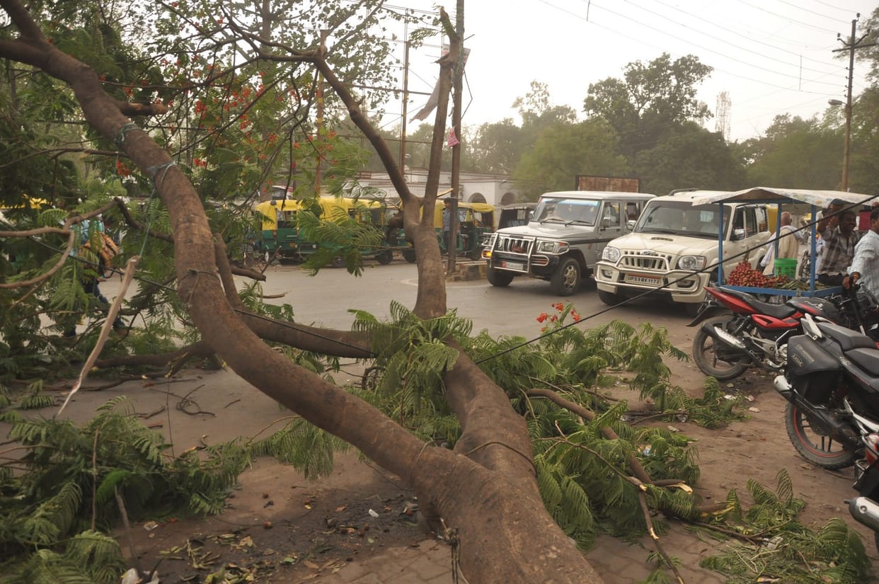 electricity problem has been created due to storm again
