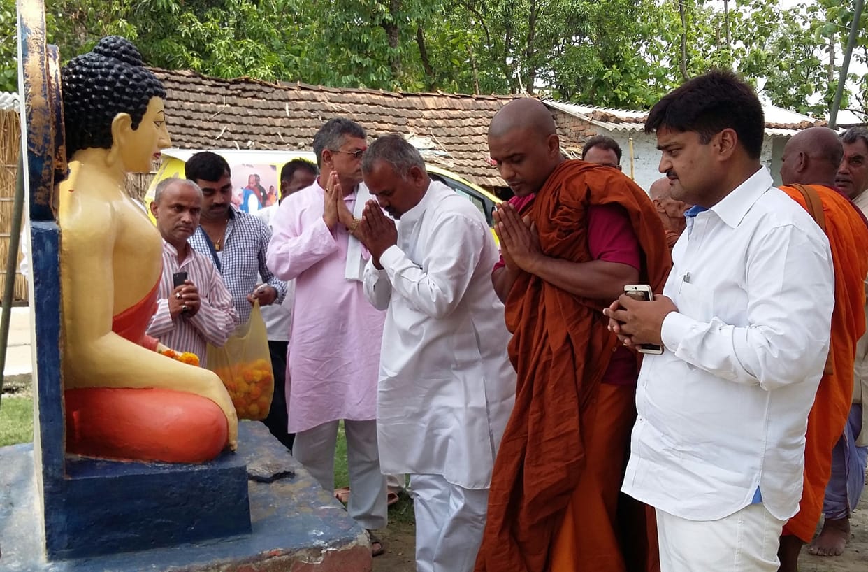 dhamm chetna journey reached in boudh vihar