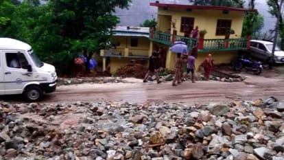 debris entered in home at Badrinath highway 