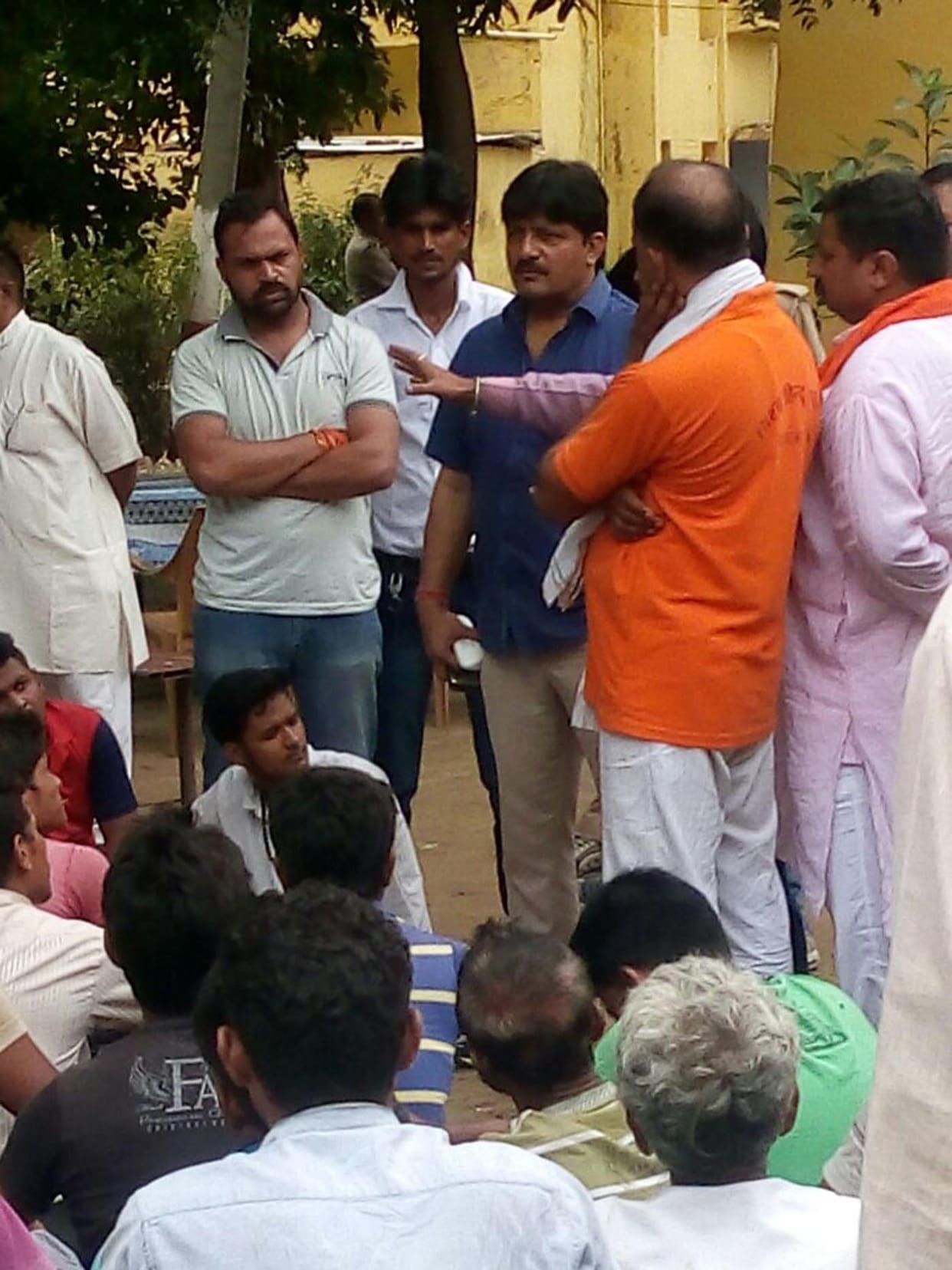 On suspicion of cow slaughter raging Hindu organization and rural