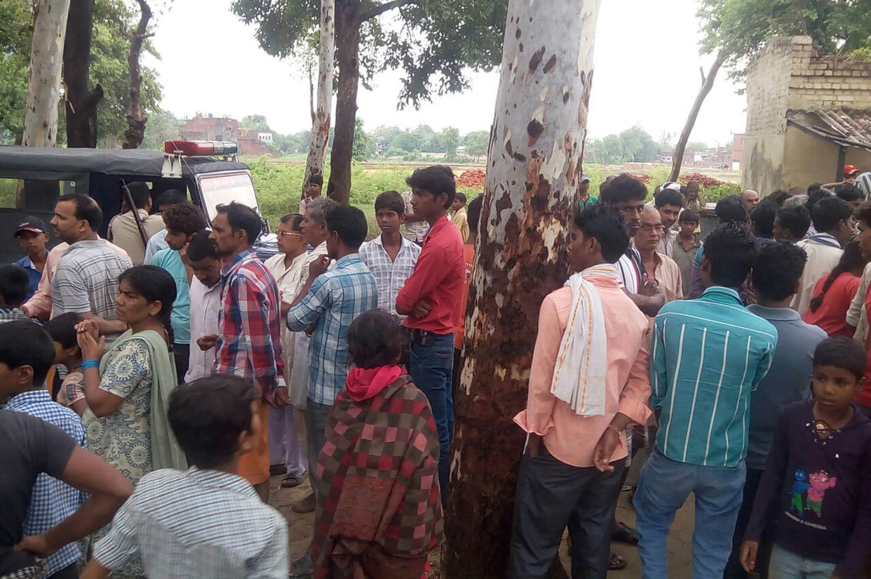 child dead body found in sefty tank.