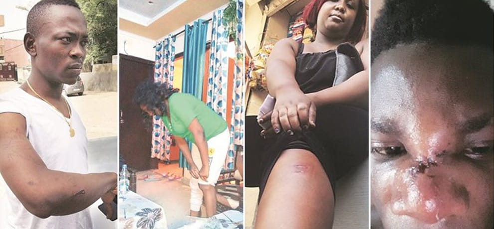 mob assault on African, three FIR files