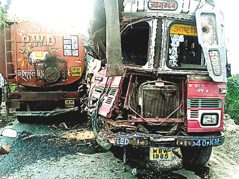 Driver injured in truck-tanker collision