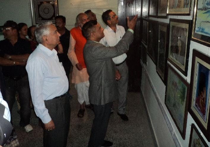  In the five -day art exhibition started Ssj campus