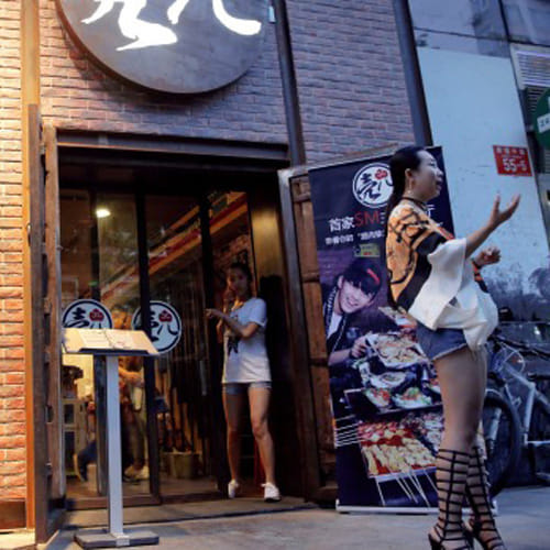 beijing's fetish restaurant teases with lobster and sex