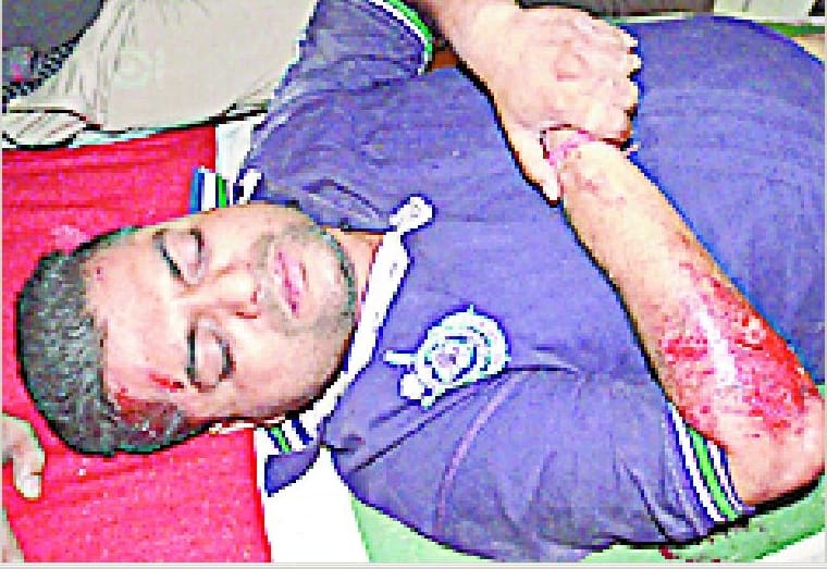 Businessman robbed at knife point