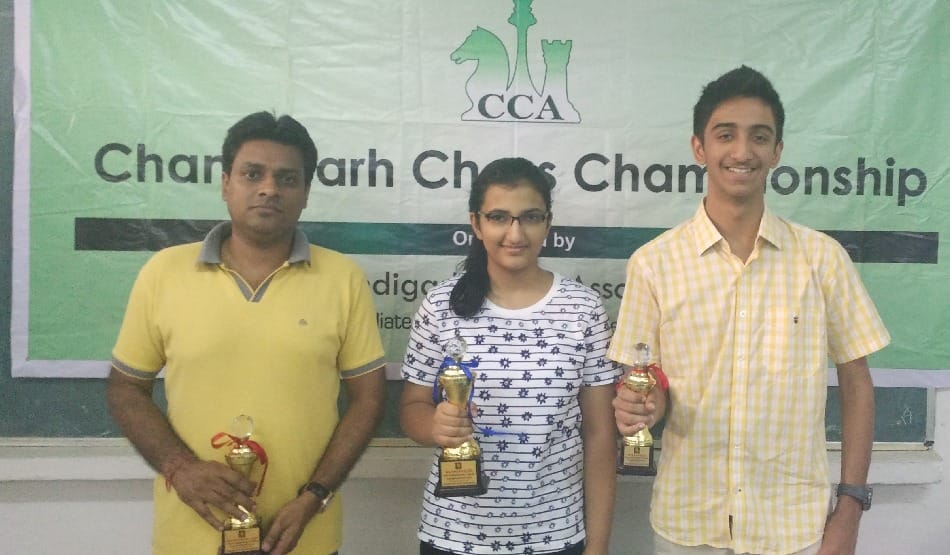 tarini goyal won chandigarh chess championship title