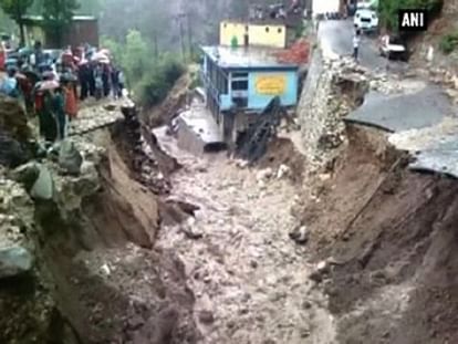 School, house damaged in cloudburst 