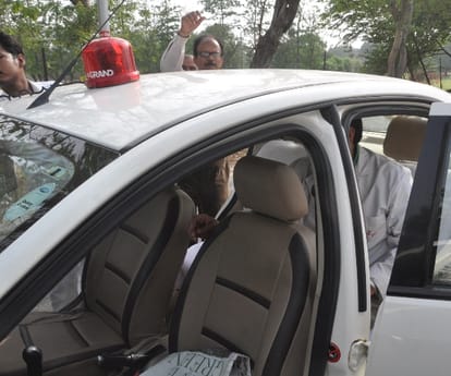 Investigation of firing on justice car.
