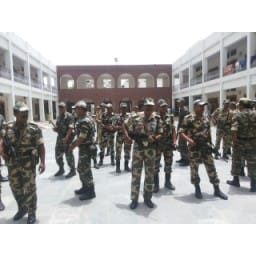 Jaat reservation : CRPF in Jaat dharamshaala, hisar