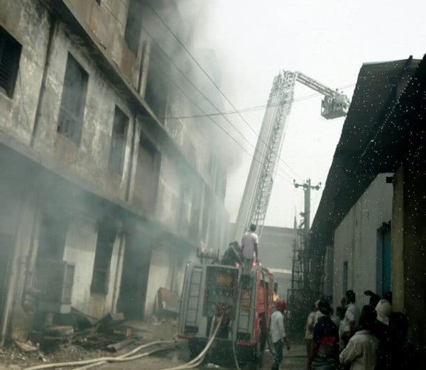two people burnt alive in fire incident in shoe factory bahadurgarh