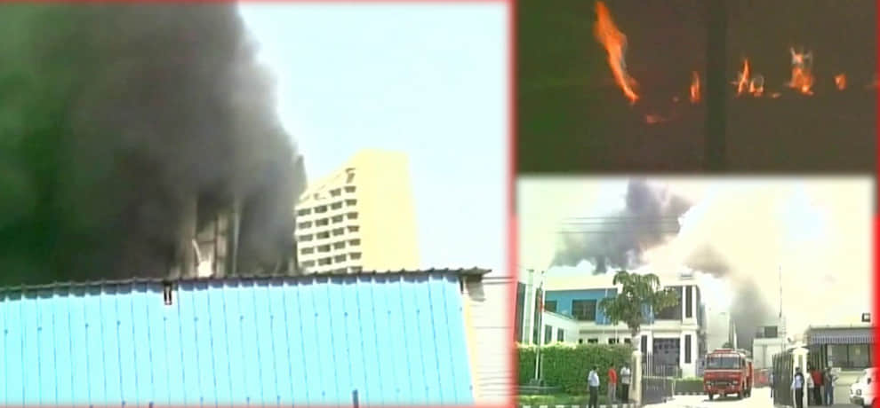 IMT Manesar subros company engaged in a fierce fire