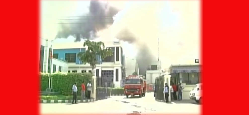 IMT Manesar subros company engaged in a fierce fire