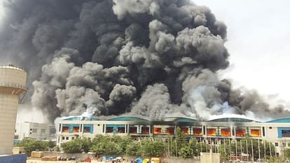 Massive fire at manesar factory near Gurgaon