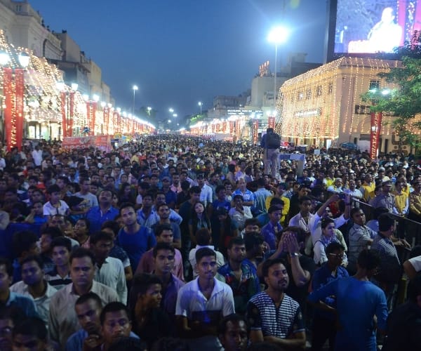 Mega ganjing carniwal in Lucknow.