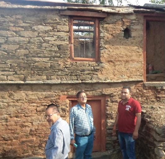 Assessing the damage in the villages