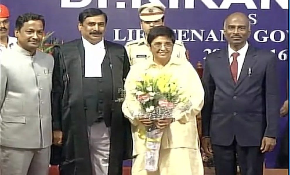 Kiran Bedi takes oath as Lt. Governor of Puducherry