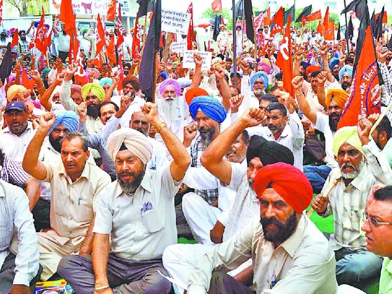 protest, electricity employess protest in ludhiana, ludhiana protest
