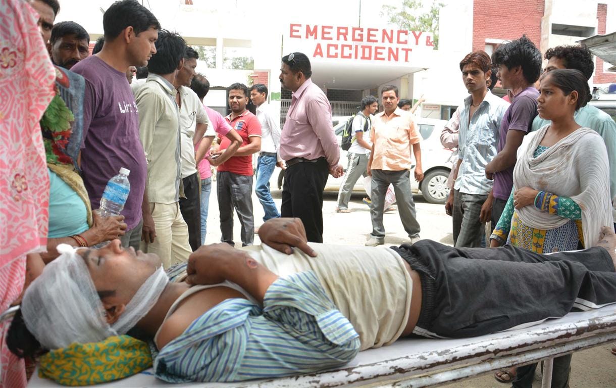 On the death of the child by beating fellow doctors on strike