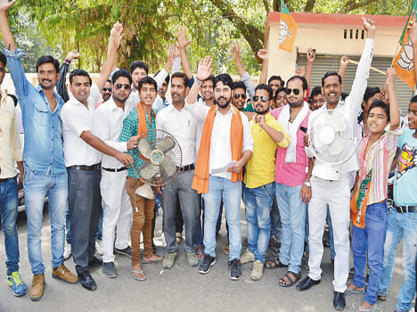Fan display at the Collectorate