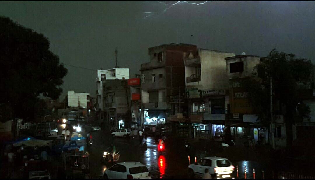 rain with strong winds