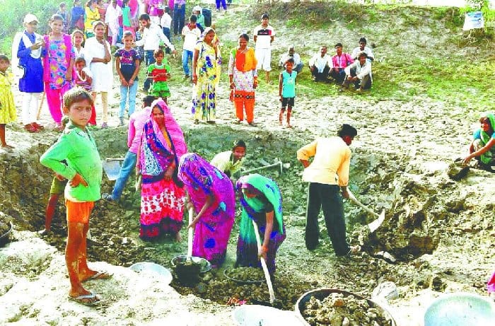 After Parliament dug pond water all together