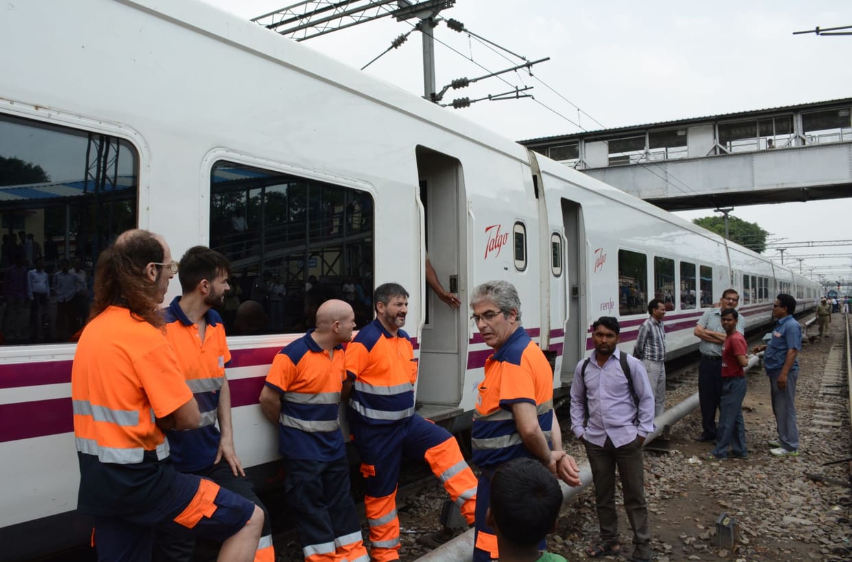  Telgo speed of 115  on track Moradabad-Bareilly