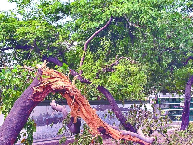 Young man killed by falling tin shed in Islam Nagar Ymunapar